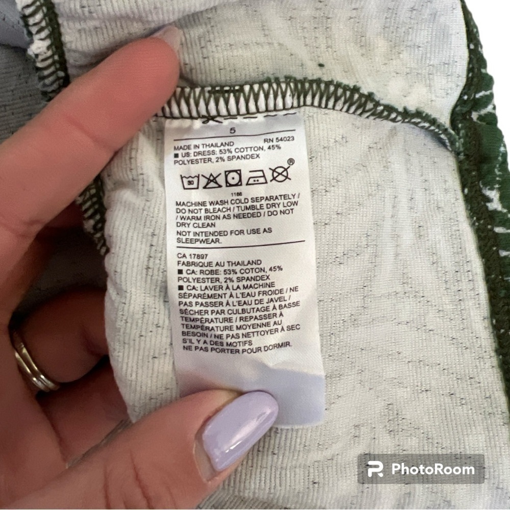 EUC Janie and Jack creeping ivy leaf ruffle dress sz5 - Picture 4 of 4